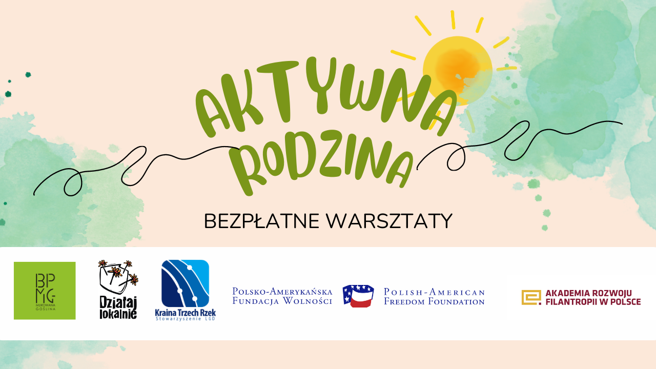 Zielony napis aktywna rodzina