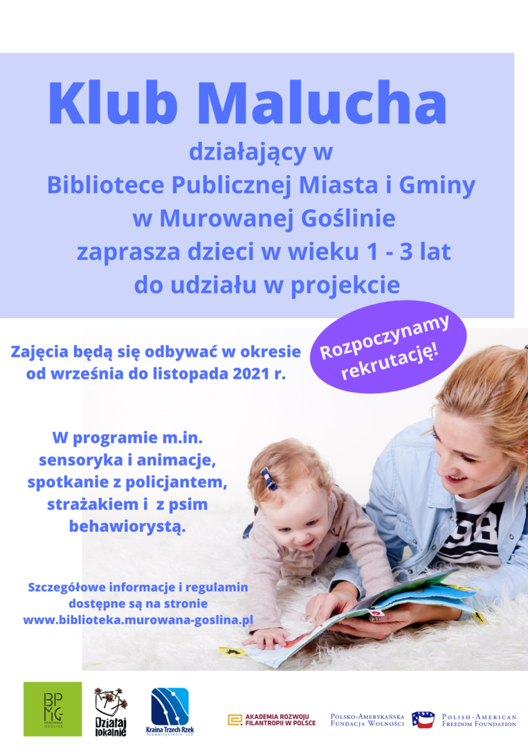 Klub Malucha plakat informacyjny