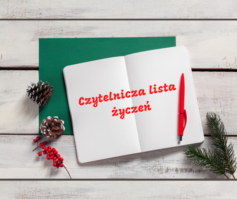 Na zdjęciu znajduje się otwarty notatnik na którym leży czerwony długopis. Całość znajduje się na stole z białych desek. 