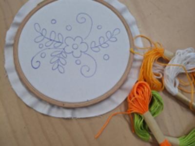 tamborek z worem kwietnym