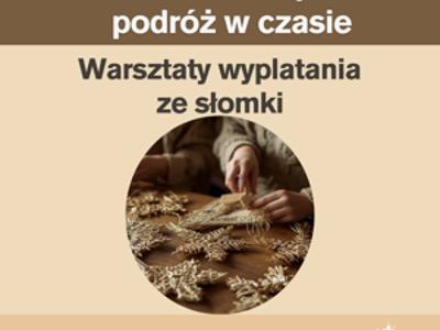 plakat informacyjny o warsztatach