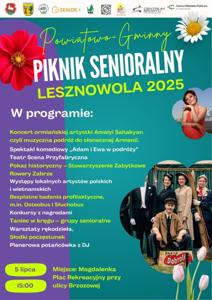 Piknik Senioralny 5 lipca 2025 - zaproszenie