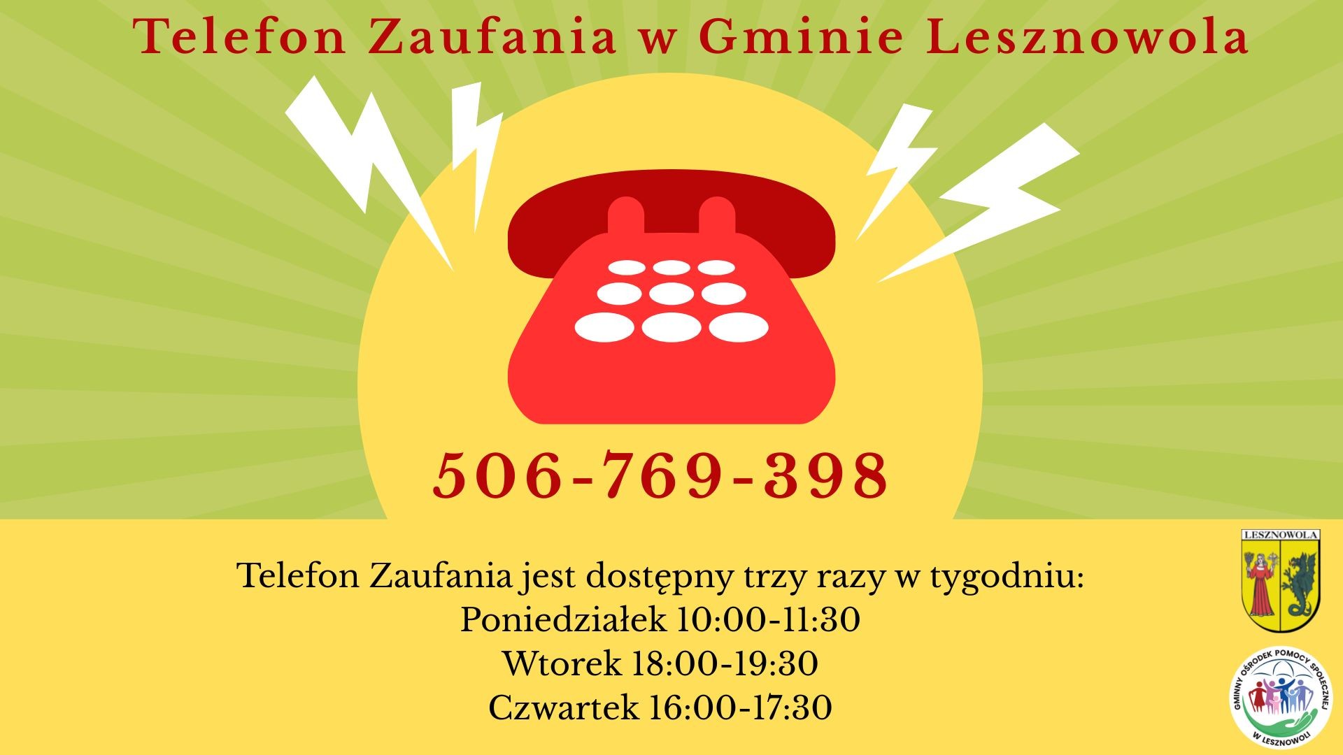 Telefon Zaufania w Gminie Lesznowola