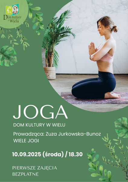 Zajęcia jogi - plakat