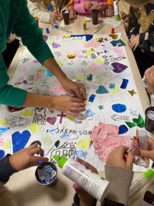 Zajęcia malarskie - wyklejanka