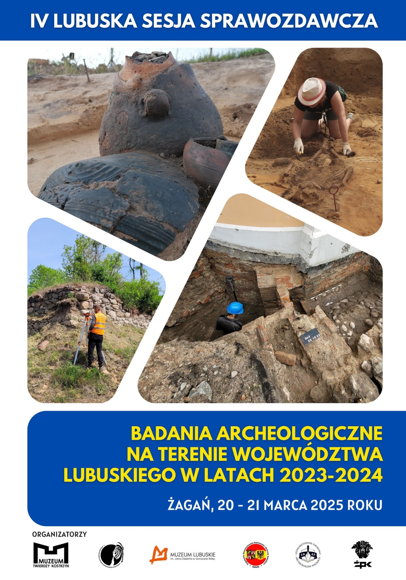 Plakat promujący IV Lubuską Sesję Sprawozdawczą.