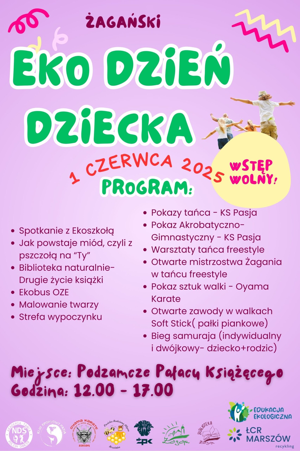 Plakat promujący imprezę z okazji Dnia Dziecka.