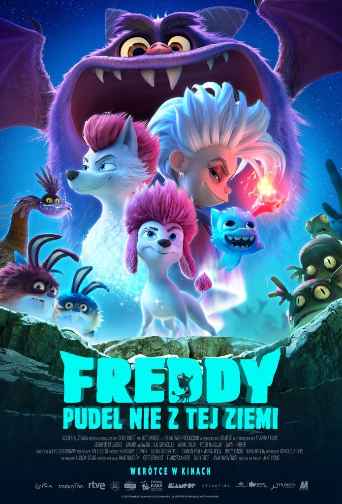 Plakat filmu "Freddy - Pudel nie z tej ziemi".