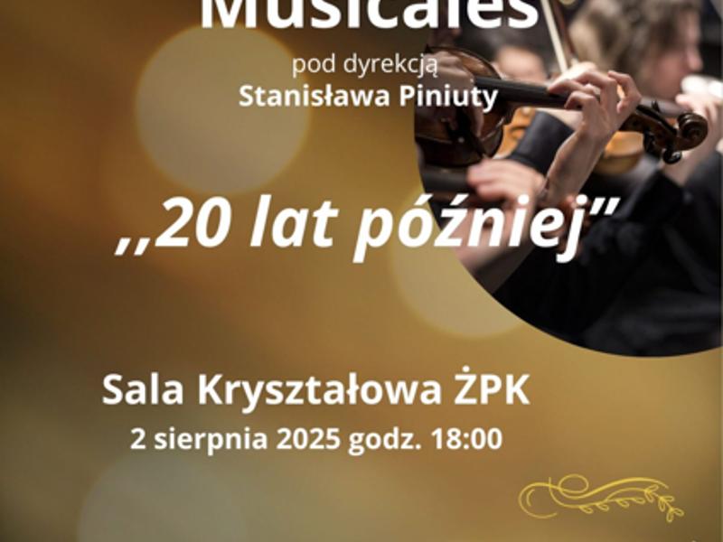 Plakat zapraszający na koncert orkiestry.