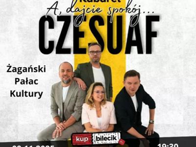 Plakat promujący kabaret Czesuaf.
