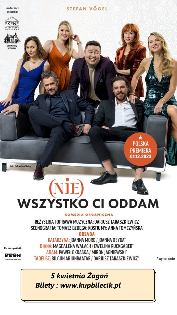 Plakat promujący komedię "(Nie) wszystko ci oddam".