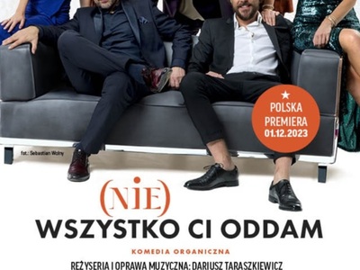 Plakat promujący komedię "(Nie) wszystko ci oddam".