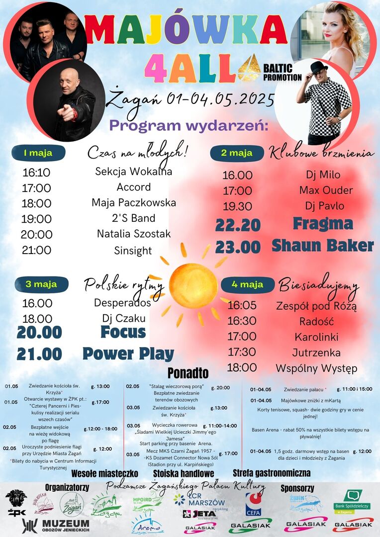 Plakat promujący imprezę Majówkową.