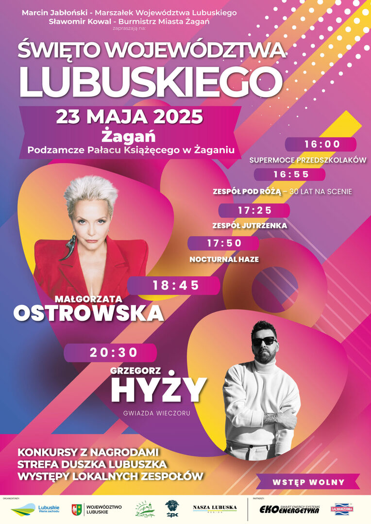 Plakat promujący Święto Województwa Lubuskiego.