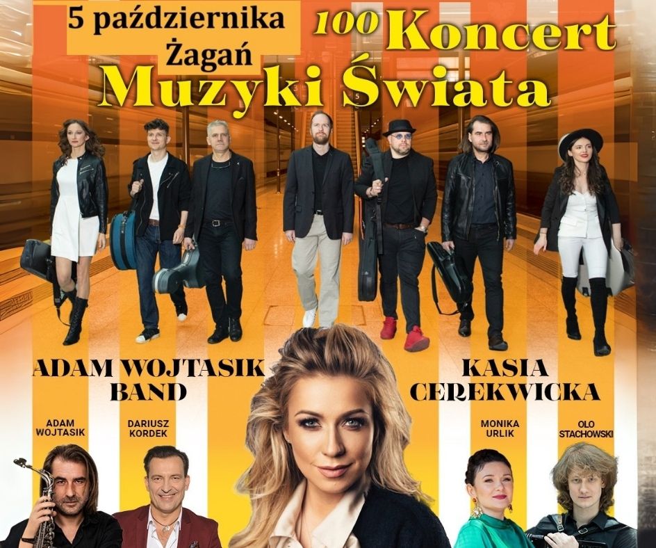 Plakat promujący Koncert Muzyki Świata.