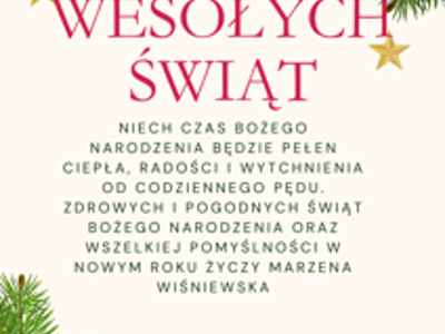 plakat z życzeniami