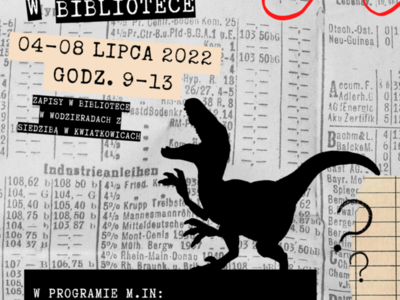 plakat wakacje w bibliotece