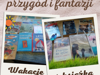 plakat książki na wakacje