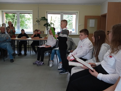 recytacja jednego z uczniów 