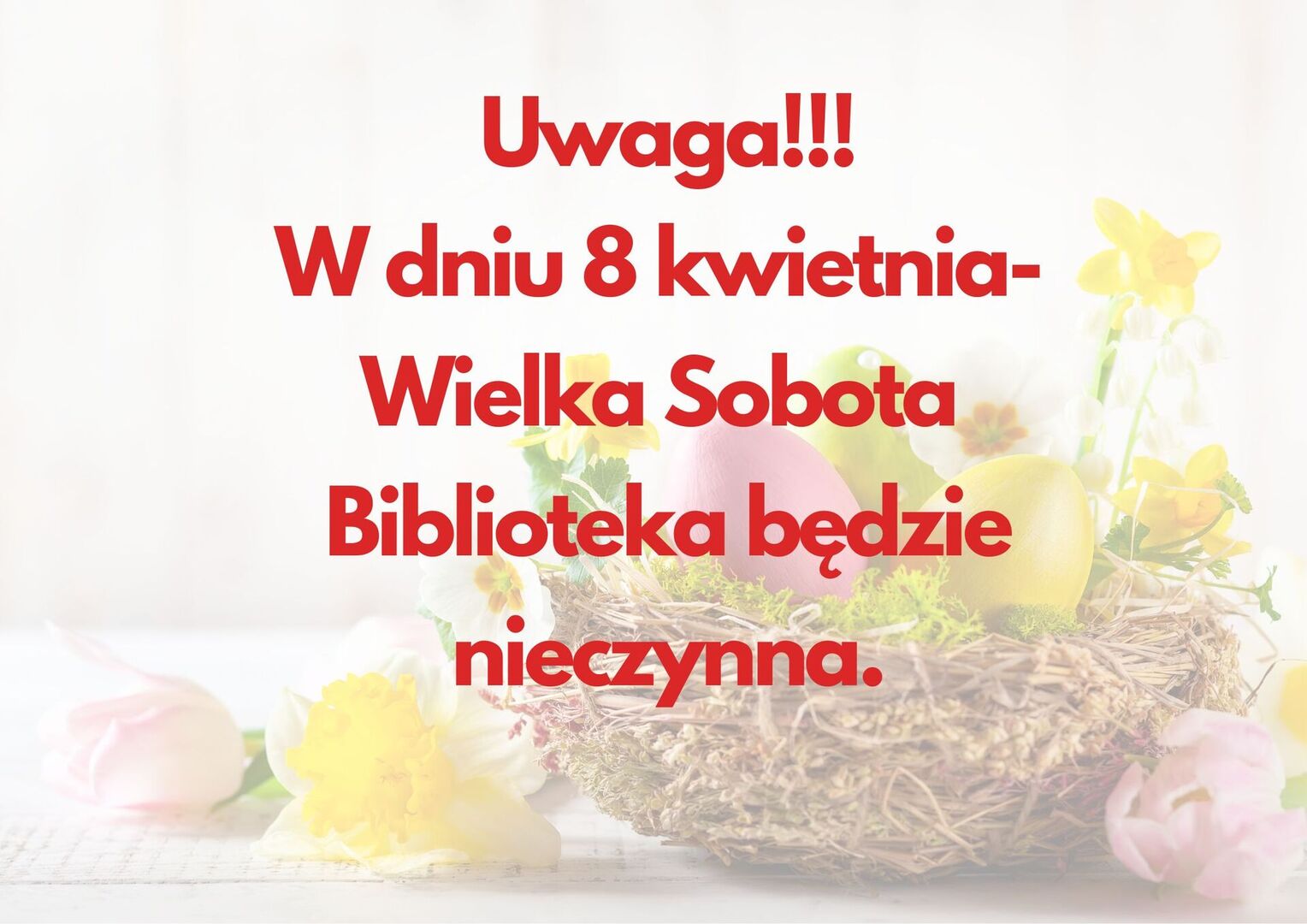 informacja o 8 kwietnia