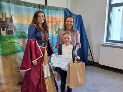 Laureat Najlepszych z Najlepszych odbierający nagrodę