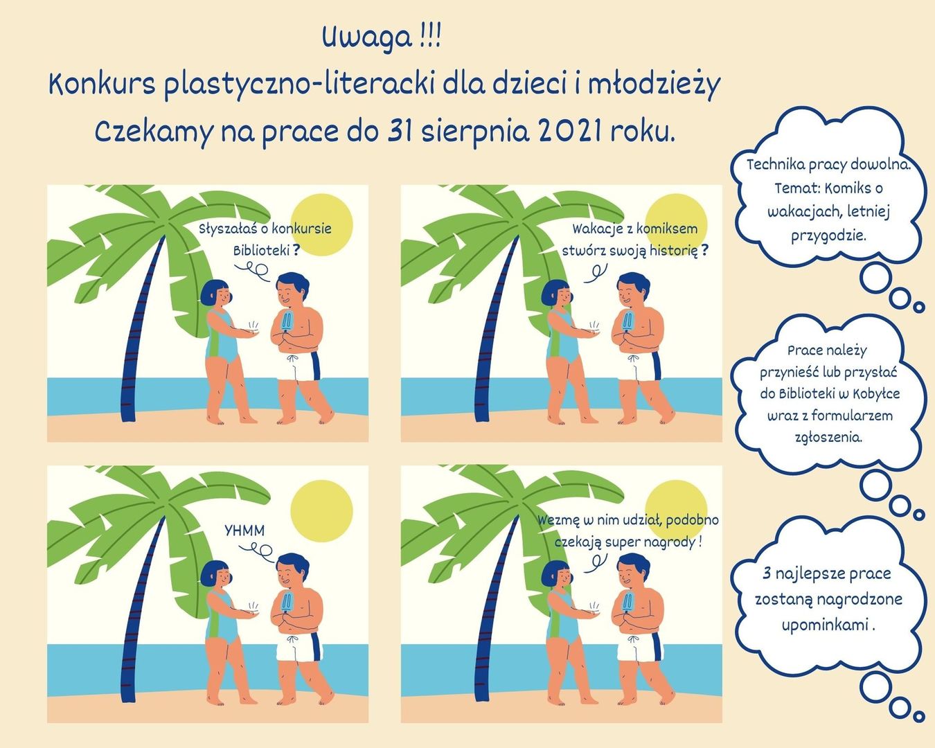 Plakat konkursu na komiks