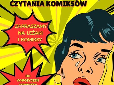 plakat promujący dzień publicznego czytania komiksów