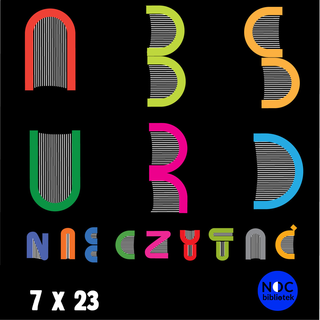 logo nocy bibliotek