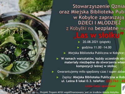 Ogłoszenie o warsztatach las w słoiku