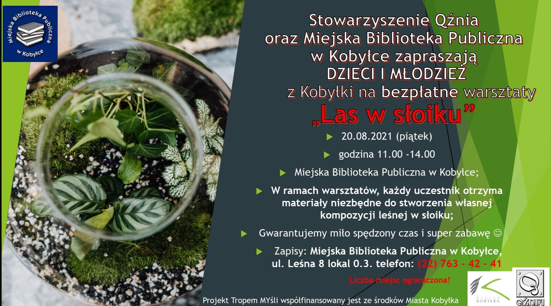 Ogłoszenie o warsztatach las w słoiku