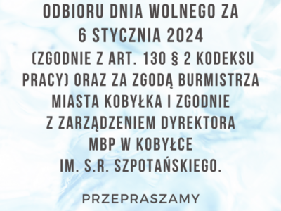 informacja dotycząca 5 stycznia 2024