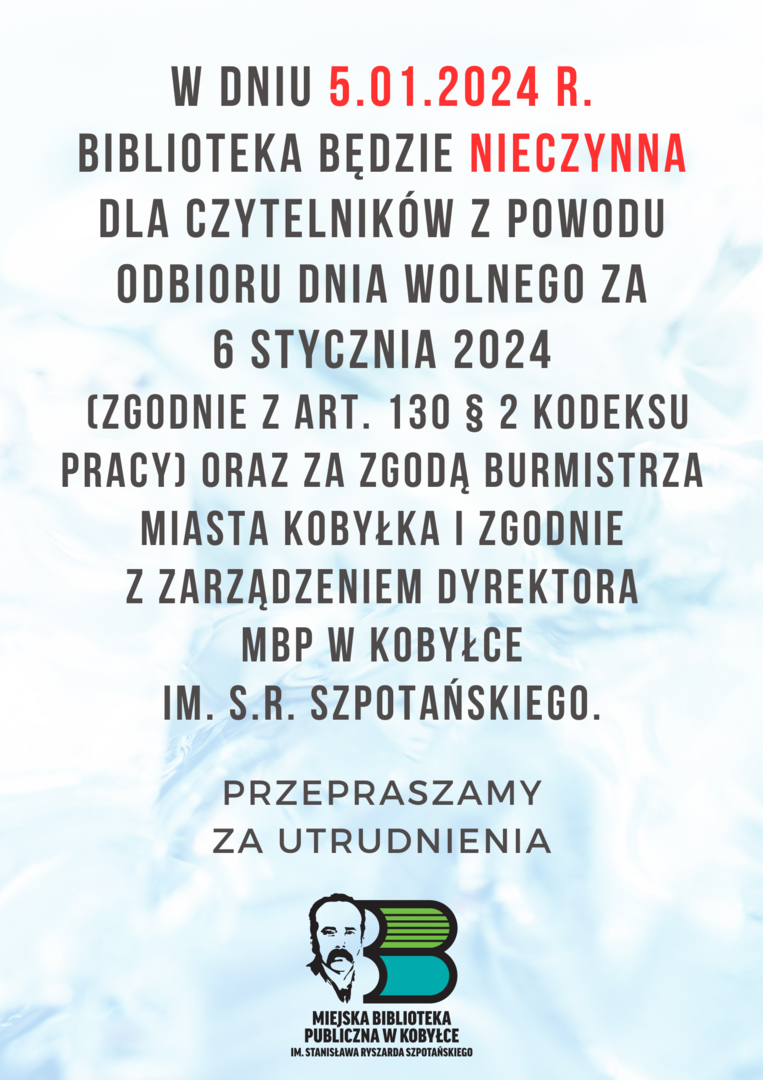 informacja dotycząca 5 stycznia 2024