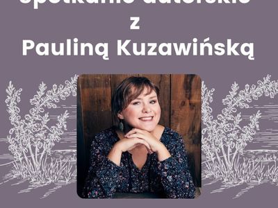 Plakat informujący o spotkaniu autorskim 8 października