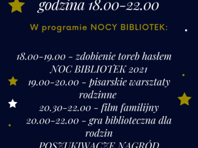 plakat noc bibliotek