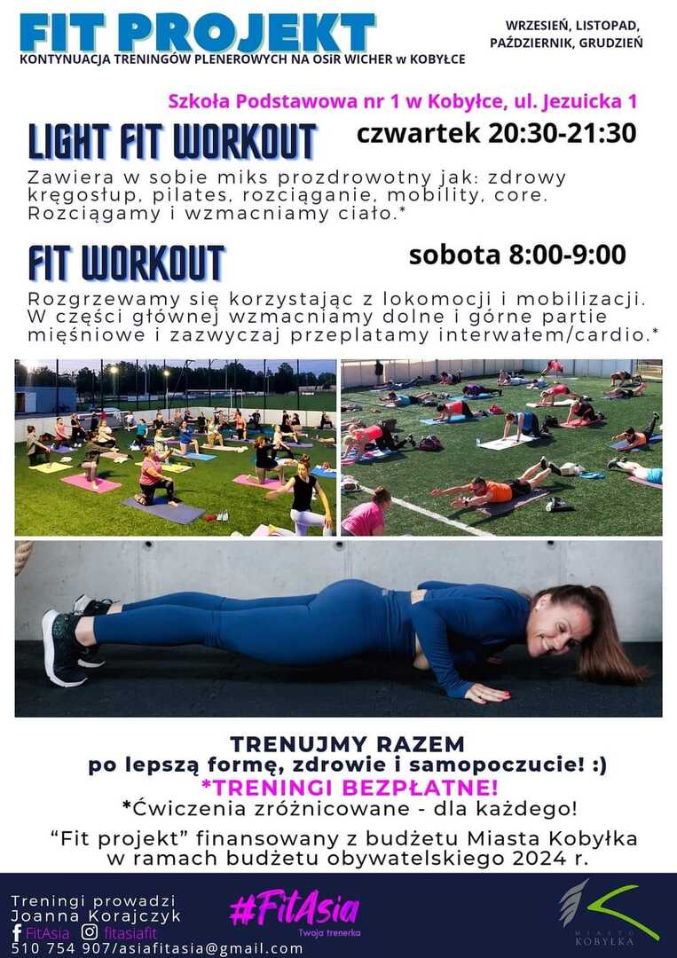 Plakat informacyjny FIT PROJEKT
