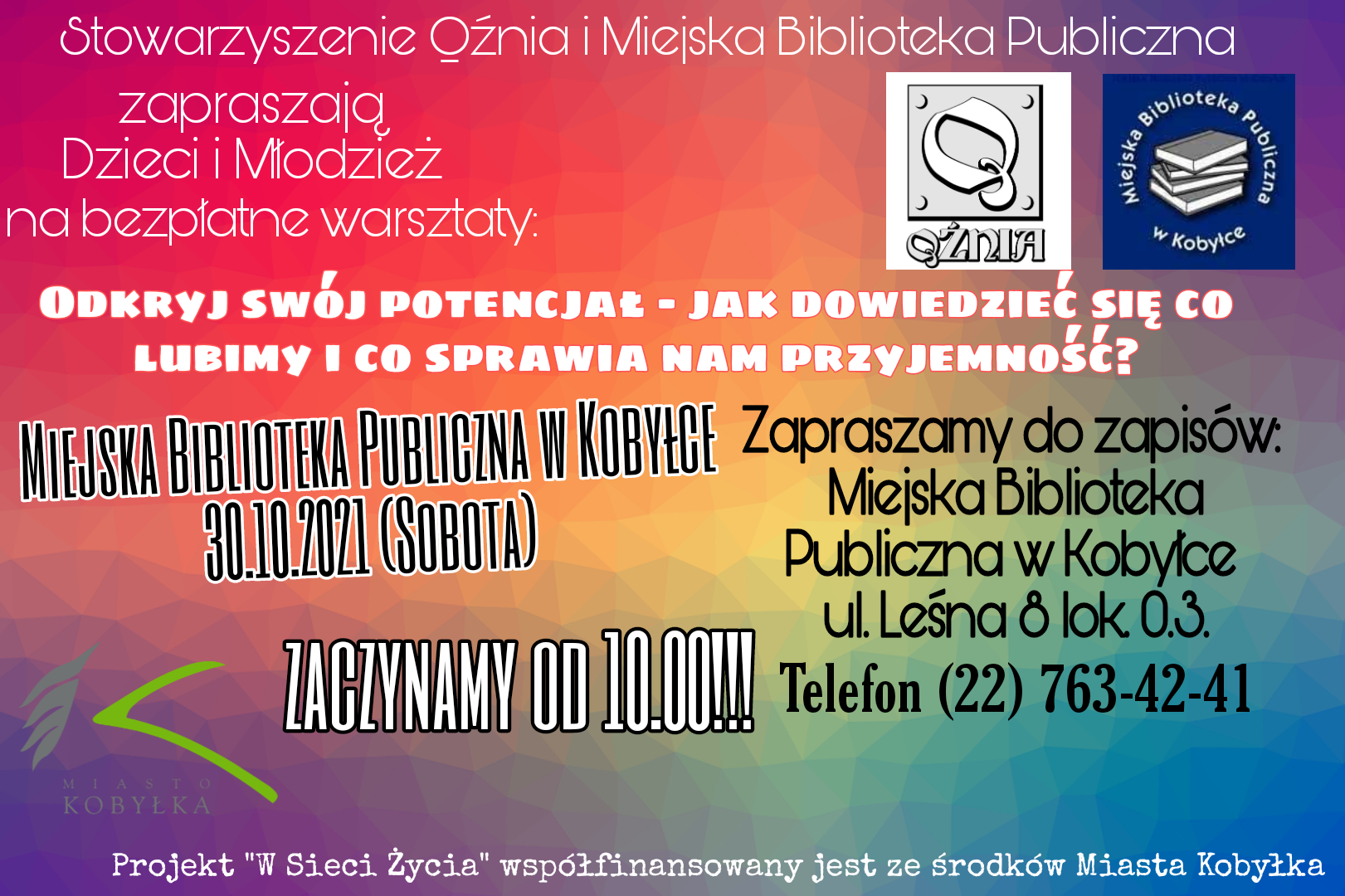 plakat informujący o zajęciach