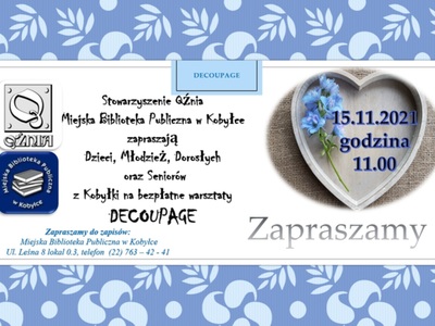 plakat informujący o zapisach