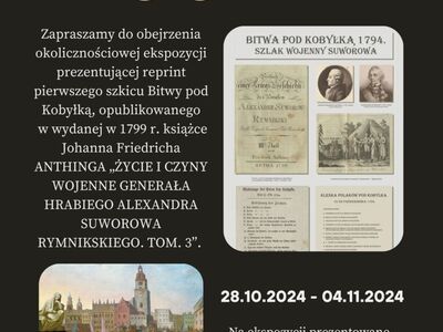 plakat informujący o ekspozycji