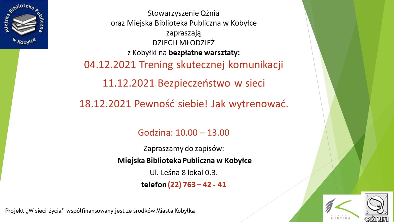 informacja o zapisach na sobotnie zajęcia