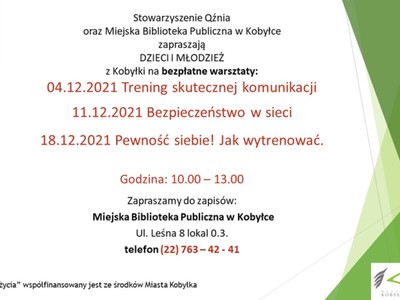 informacja o zapisach na sobotnie zajęcia