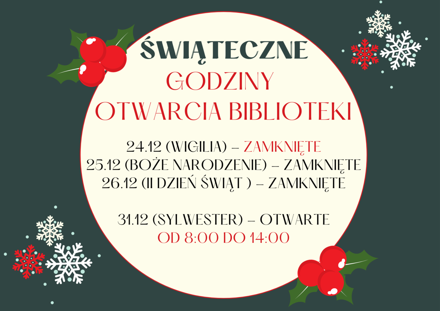Plakat informacyjny