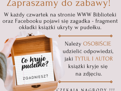 plakat informujący o konkursie internetowym