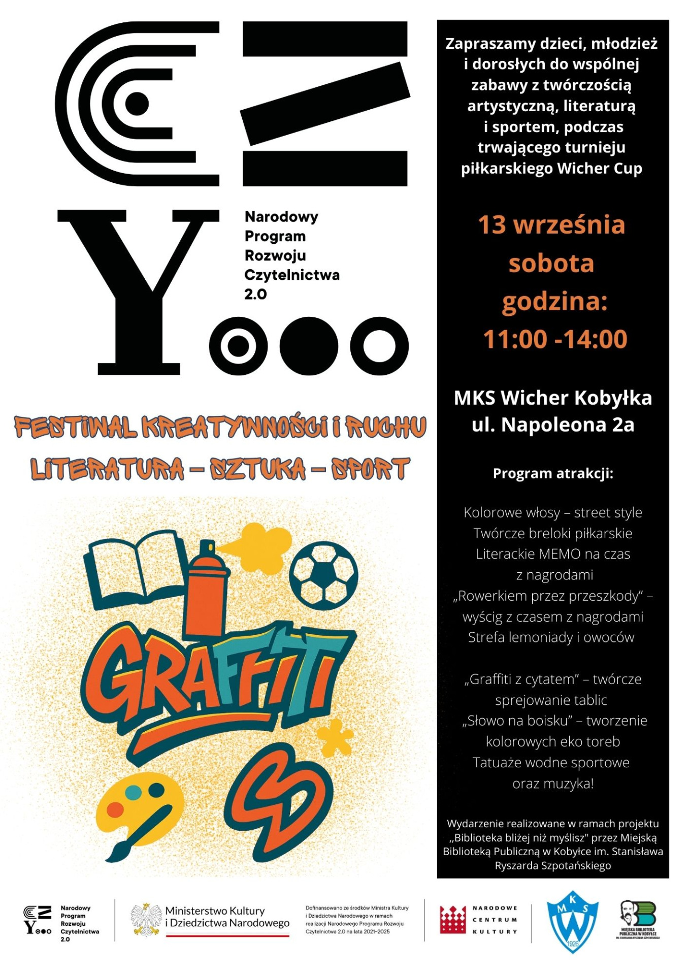 plakat z informacjami o atrakcjach