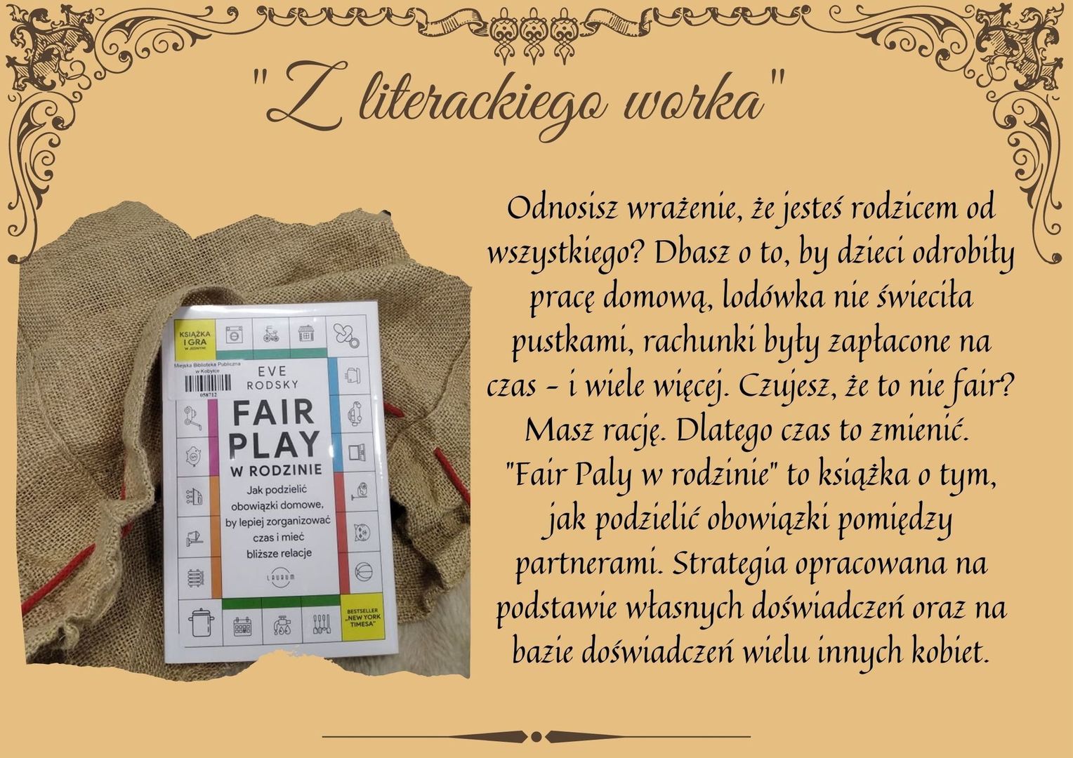Plakat promujący cykl Z literackiego worka.