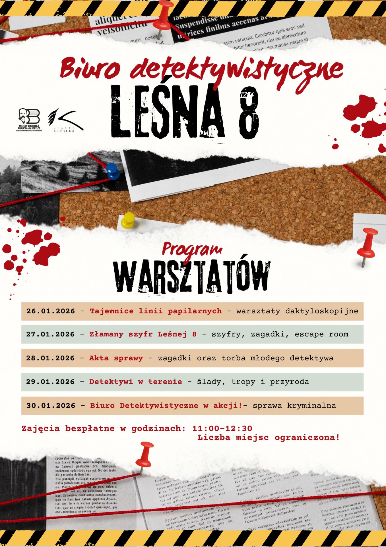 plakat informujący o warsztatach
