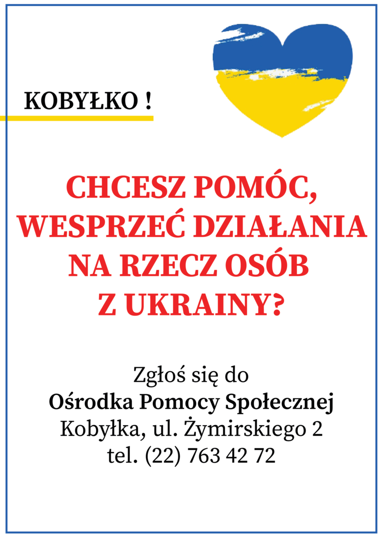 Ulotka z informacją 