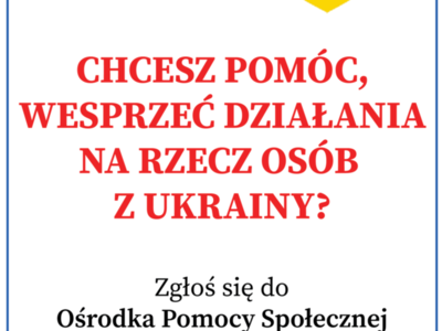 Ulotka z informacją