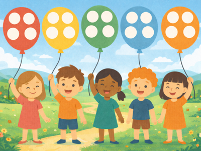 Karta balonowe naklejki