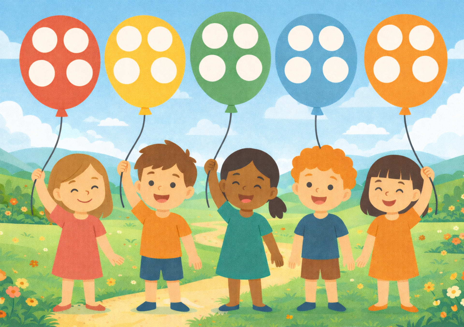 Karta balonowe naklejki