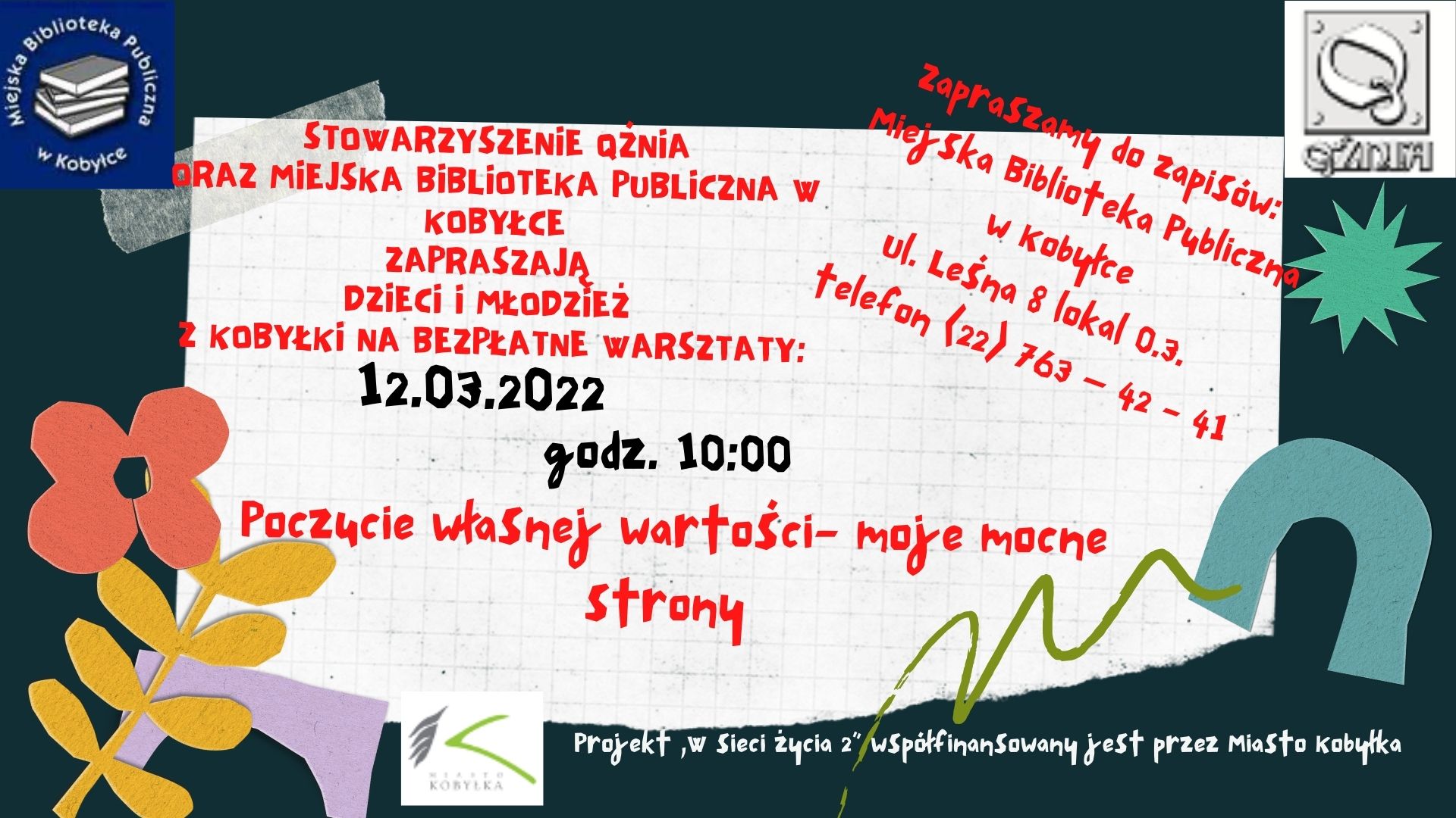 Plakat informujący o zajęciach